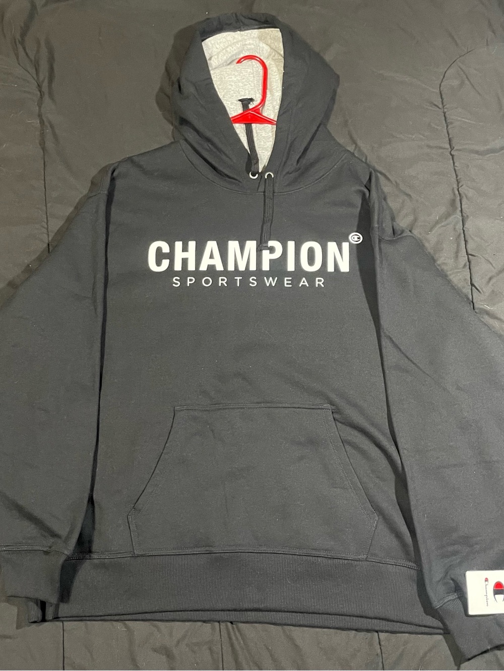 Champion Sportswear Black Men Fleece Pullover Hoodie PowerBlend Size 2XL $55 NWT